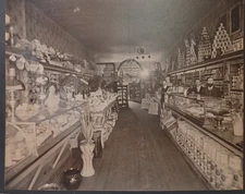 Cabinet Card Minnesota General Store Eagle Lye Sign, Flowers, Food ++  RRP 183
