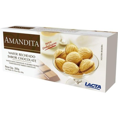 Lacta - Amandita - Wafer w/Creamy Filling w/Cocoa 7.05oz - 7.05 Oz - Wafer c/Rec