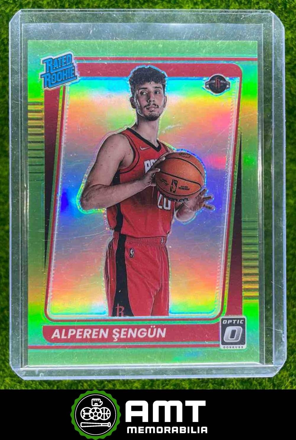 Alperen Sengun 2021-22 Panini Donruss Optic 36/149 Lime Green Prizm Rockets #169