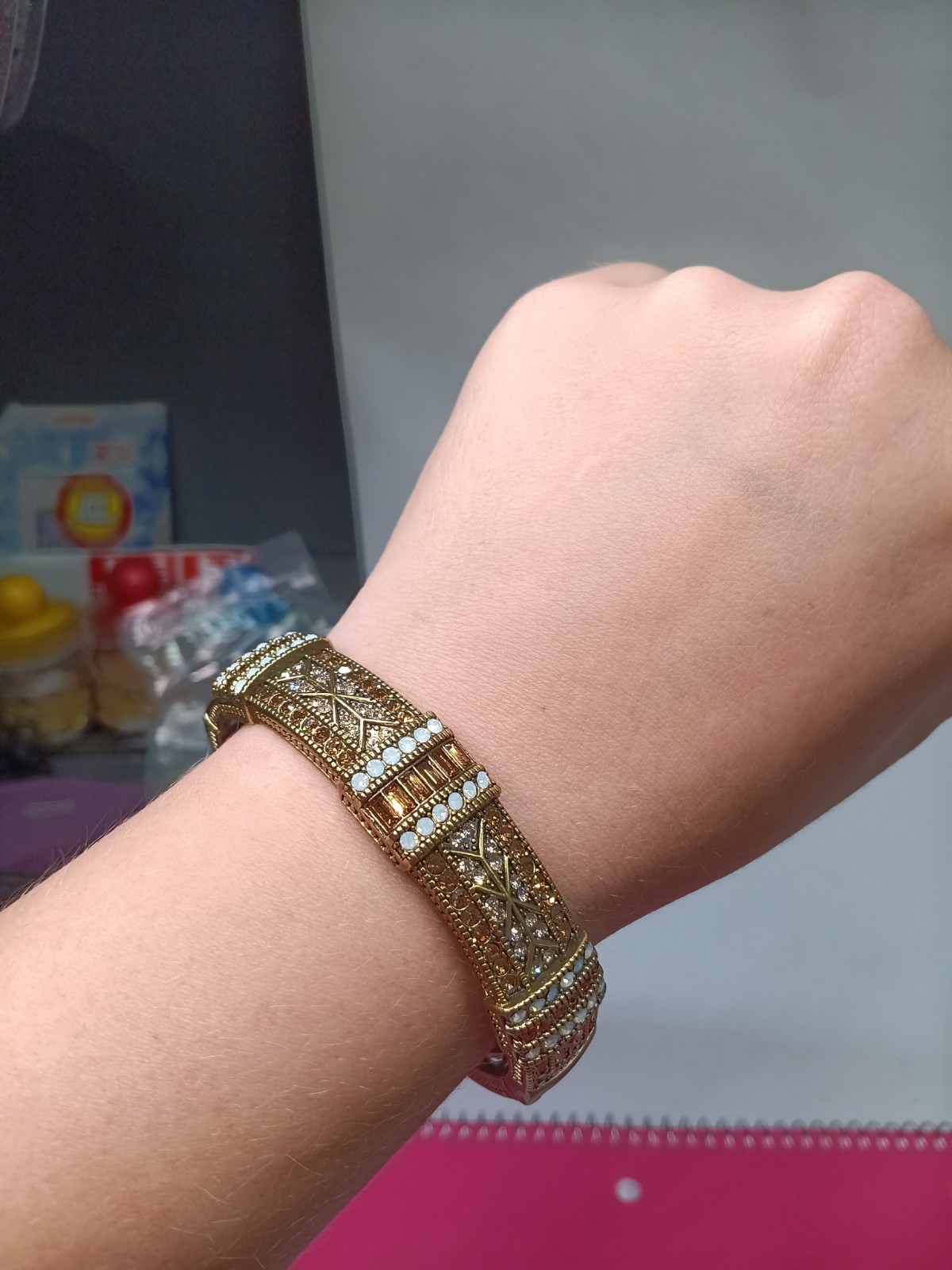 Heidi Daus Everyday Elegance Hinged Bangle Bracel… - image 16