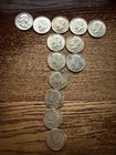 Lot Of 13 Kennedy Franklin Half Dollars 1957-1969