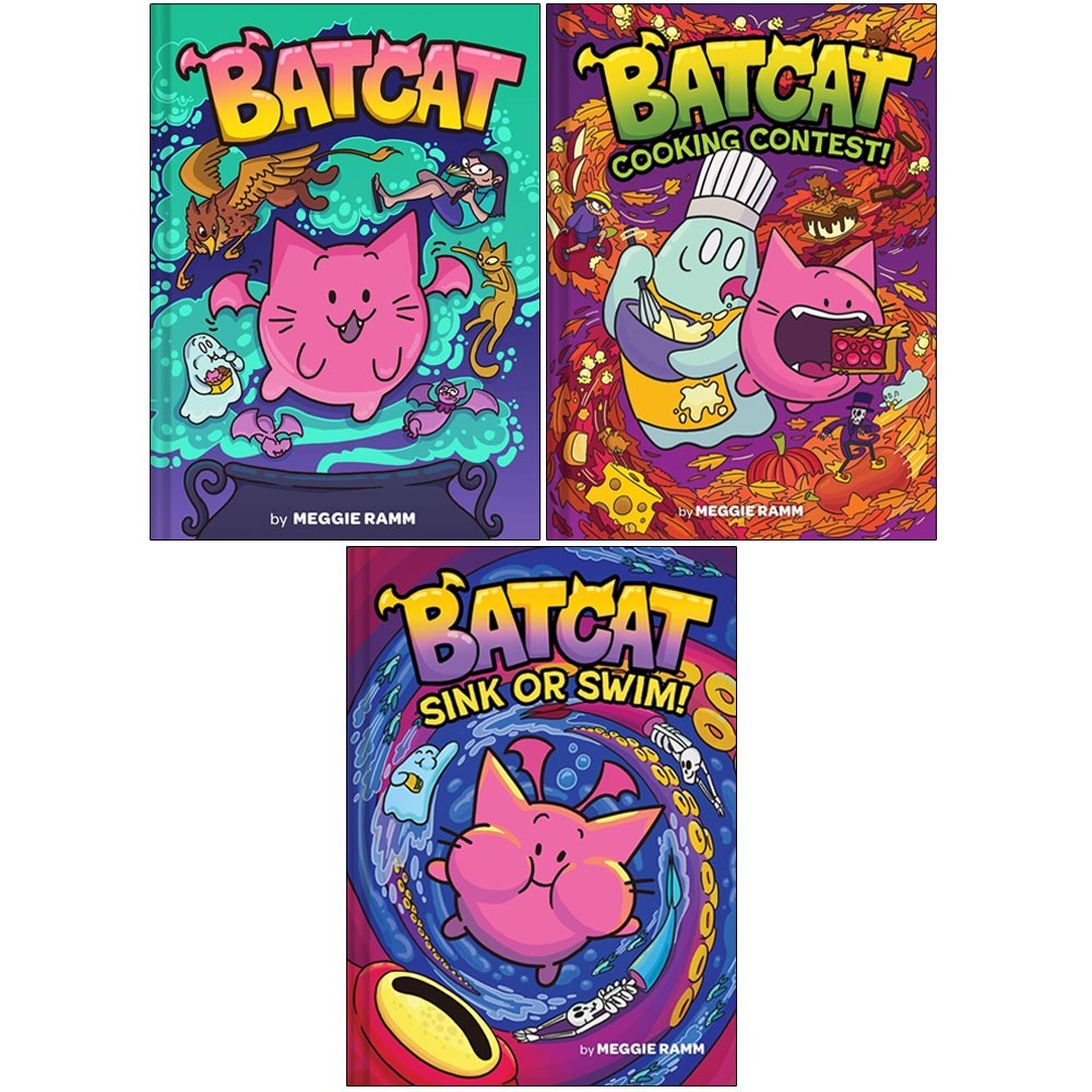 Batcat Graphic Novel 1-3 Books Collection Set By Meggie Ramm Sink or Swim,Batcat