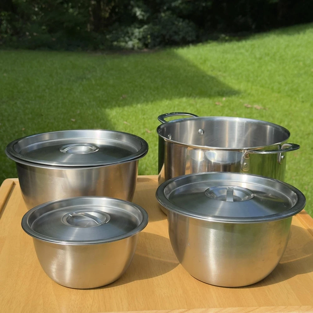 Lagostina Stainless Steel Nesting Mixing Bowls Set