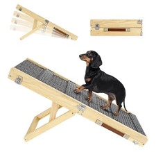 2026 Upgraded Dog Ramp for Couch, Foldable Small Dog Ramp for Low Bed
