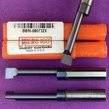 MICRO 100   BBM - 080732X  7mm Carbide Boring Bar; 8mm Shank AlTiN🎯Machinist