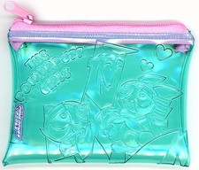 Powerpuff Girls Secret Embossed Clear Pouch Bag, approx. 85x105mm