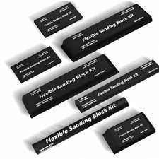7pcs Sanding Block Kit Flexible Eva Foam Wet Or Dry For Automotive Or Woodwork