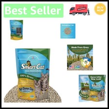 Lightweight Natural Cat Litter, 20 lb - 100 Grass Seed, Chemical-Free Clumping