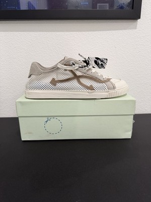Off-White Vulcanized Meshnet White Beige - Brand New - Men s Size EU 44 US 11