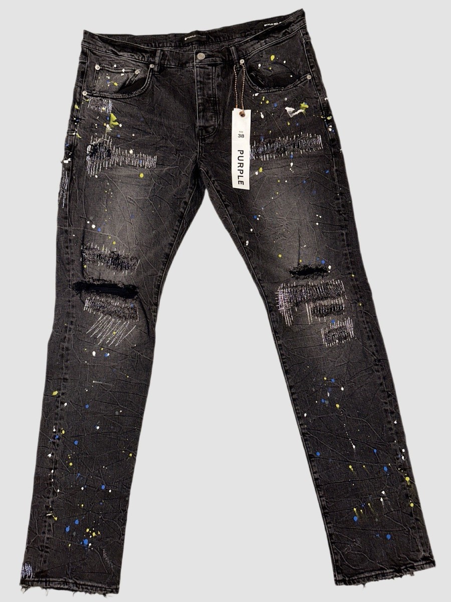 新品 PURPLE BRAND P001 VINTAGE BLACK 30 PURPLE BRAND P001 Black Dirty Vintage Mens Apparel – ASPHALT