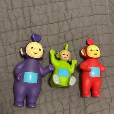 Lot of 3 Vintage Hasbro 1998 2 Ragdoll Teletubbies Figures Figurines