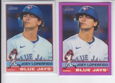 2 - 2025 Topps Heritage JOEY LOPERFIDO Chrome + Purple Blue Jays #295