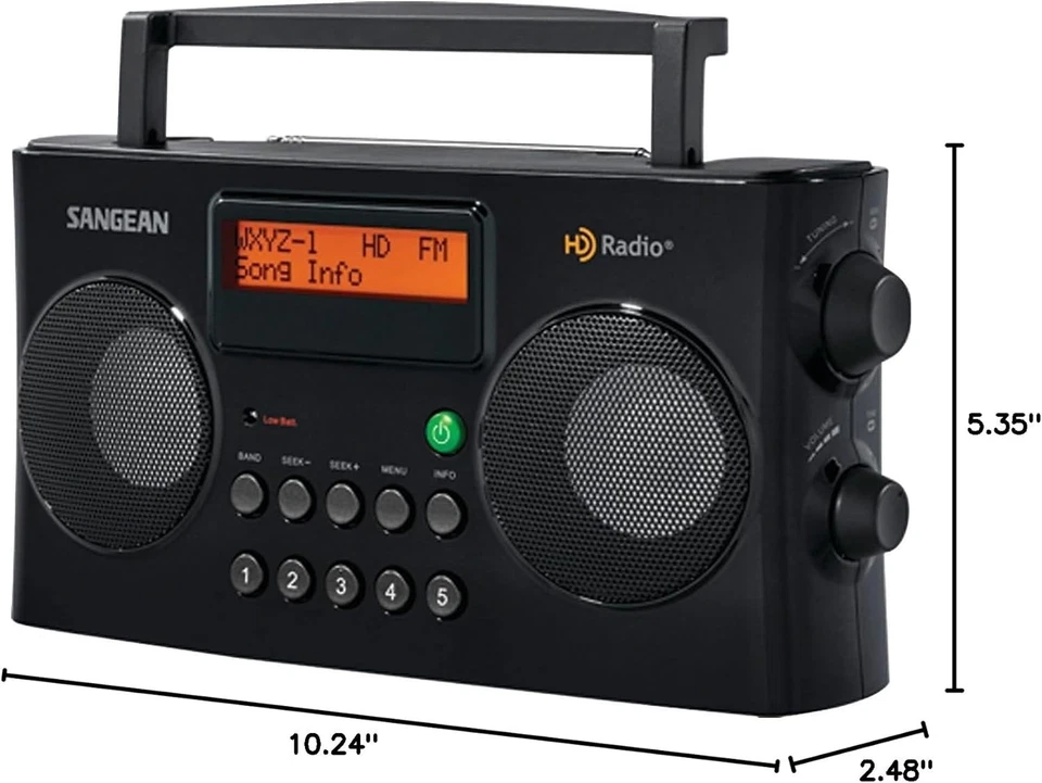 Multi-functional Portable Radio: AM/FM/Stereo with Memory Presets and Alarms - Image 4 of 4
