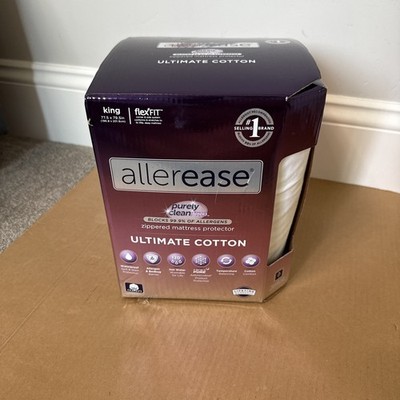 Allerease King Ultimate Cotton Waterproof Allergen Bedbug Barrier Zip