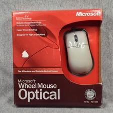 Microsoft Wheel Mouse Optical USB PS/2 Gray W...