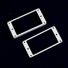 Set of 2 Humbucker Pickup Mounting Rings for bridge and neck pckups,Flat bottom,