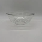 Vintage PYREX Clear Glass Nesting Mixing Bowl #325 2.5L White Lace Colonial Mist