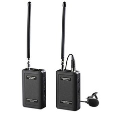 Wireless Lavalier Microphone, SR-WM4C 4-Channels VHF Lapel Mic System 200' R...