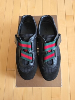 Vintage Gucci Pelle S Gomma Black Sneakers 