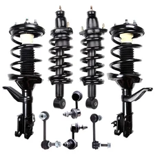 Front and Rear Complete Struts with Sway Bar End Links For 2002-2006 Honda CR-V