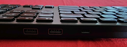 Macally Ultra Slim USB-C W/ 3 Ports Wired Keyboard for MAC WIN CHROME & MORE. - Picture 20 of 24