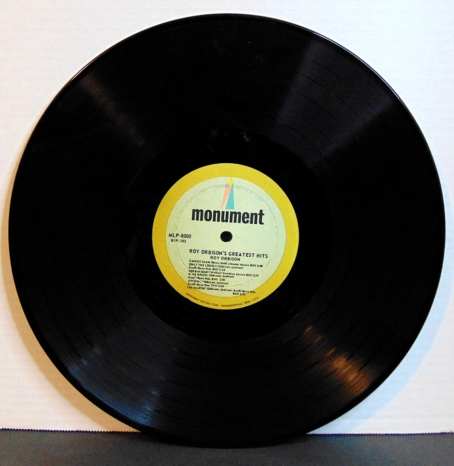 Roy Orbison's Greatest Hits - 1963 Monument Rock  Mono Vinyl LP Record Shrink Foto 3 de 4