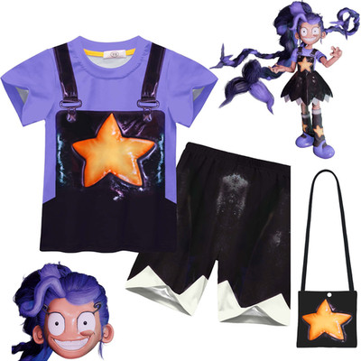 Kinder Mädchen Popy Playtime Lily Lovebraids Cosplay T-Shirt Shorts Outfits Set
