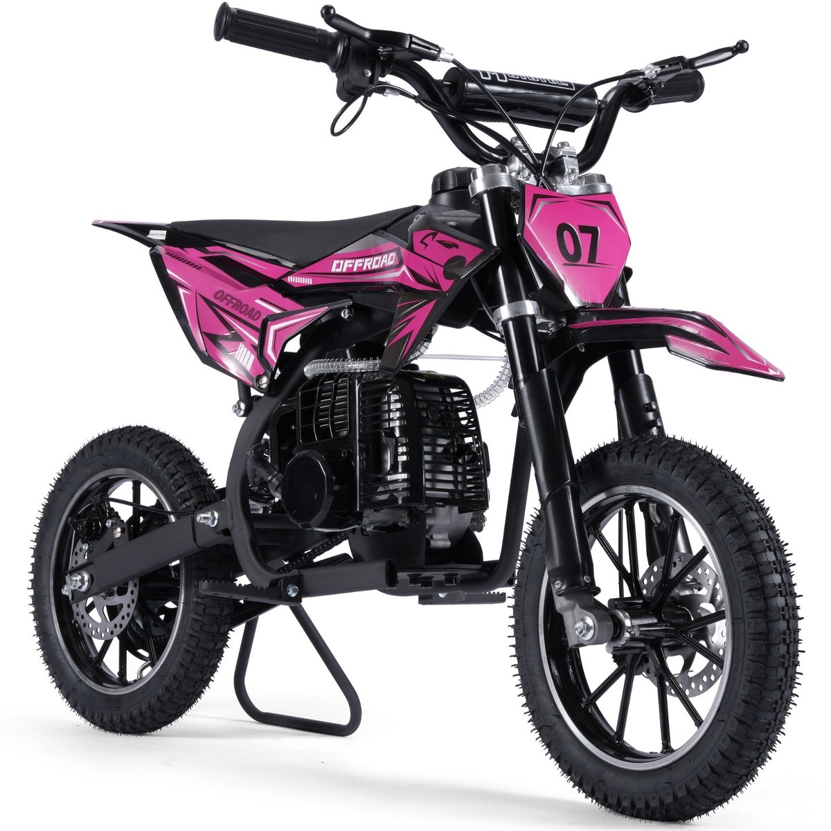 MotoTec Pioneer 49cc 2-Stroke Kids Gas Dirt Bike - Multi Colors