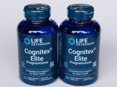 Life Extension Cognitex  Elite Pregnenolone 2X60 tabs Cognitive & Brain Health