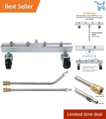 #ad 13quot; Pressure Washer Undercarriage Cleaner Water Broom 4000 PSI for Vehicle Cl... $35.98