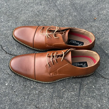 Bruno Marc Men's Brown Cap Toe Lace-Up Oxford Dress Shoes, US Size 13