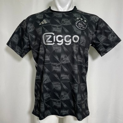 Ajax Amsterdam #12 Adidas Black Grey Third Soccer Jersey Men's LARGE