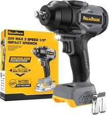 900 Ft-Lbs Cordless Impact Wrench, 1/2 Inch Impact Gun Compatible Dewalt 20V MAX