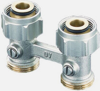 Oventrop VentilheizköRper Hahnblock Eck - Durchgang 3/4 Klemmverschraubung 15 Mm