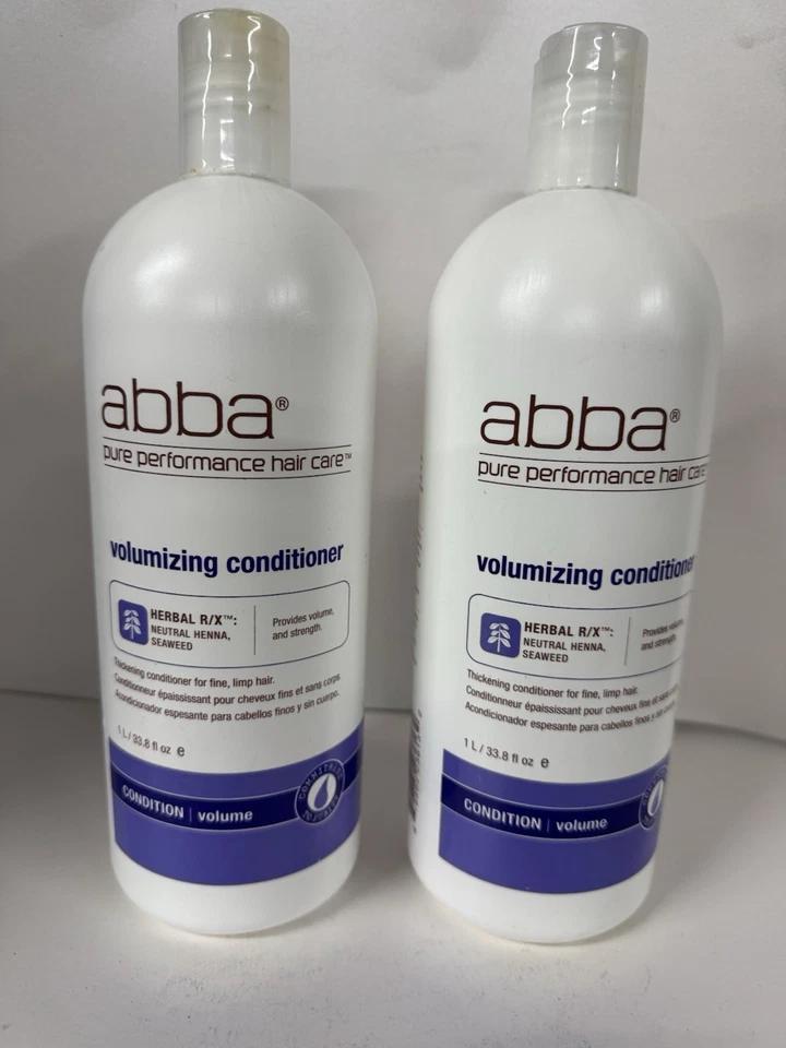 2 PACK Abba Volumizing conditioner for fine, limp hair 1 liter - Image 4 of 4