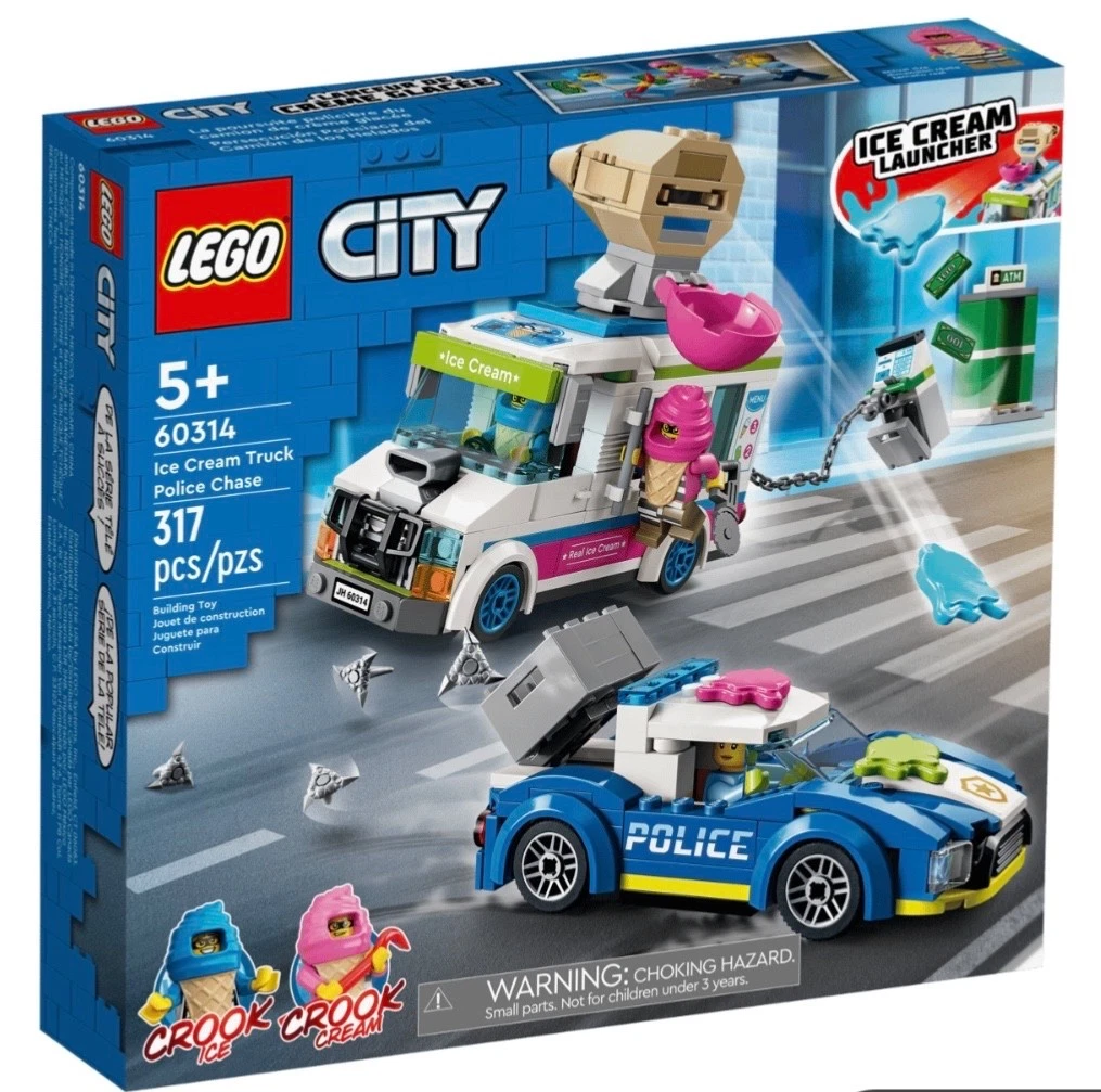 【新品・未使用】AT-miniCHARGE Ice Cream Truck Police Chase LEGO (R) Complete Sets & Packs for