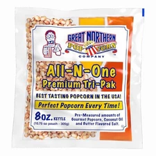 Great Northern Popcorn All-in-One Premium Tri-Pak Popcorn - 12/Case