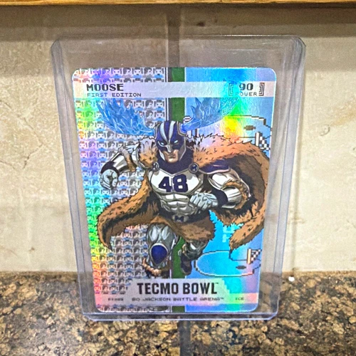 Bo Jackson Battle Arena Moose #90 Ice Parallel First Edition Football Card