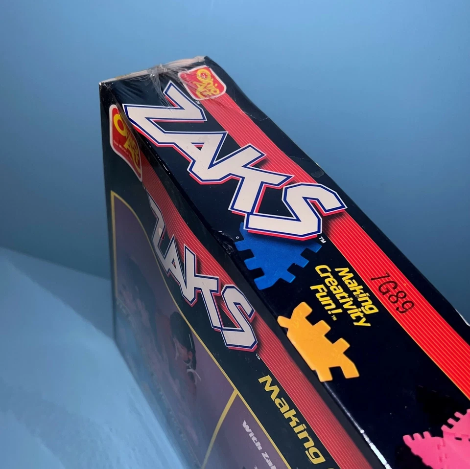 Juego de juguetes de construcción vintage Ohio Art ZAKS Positive Pink Bunny nuevo caja sellada 1552 Foto 4 de 4