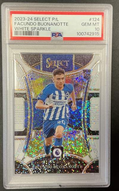 Facundo Buonanotte RC White Sparkle SP PSA 10