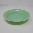 Fire King Jadeite Jane Ray Ribbed Flat Soup Bowls 7.5" Oven Ware