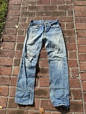 Vtg Rare Levis Big E Single Stitch Fade Redline 501s Jeans Usa 34 X 36 6