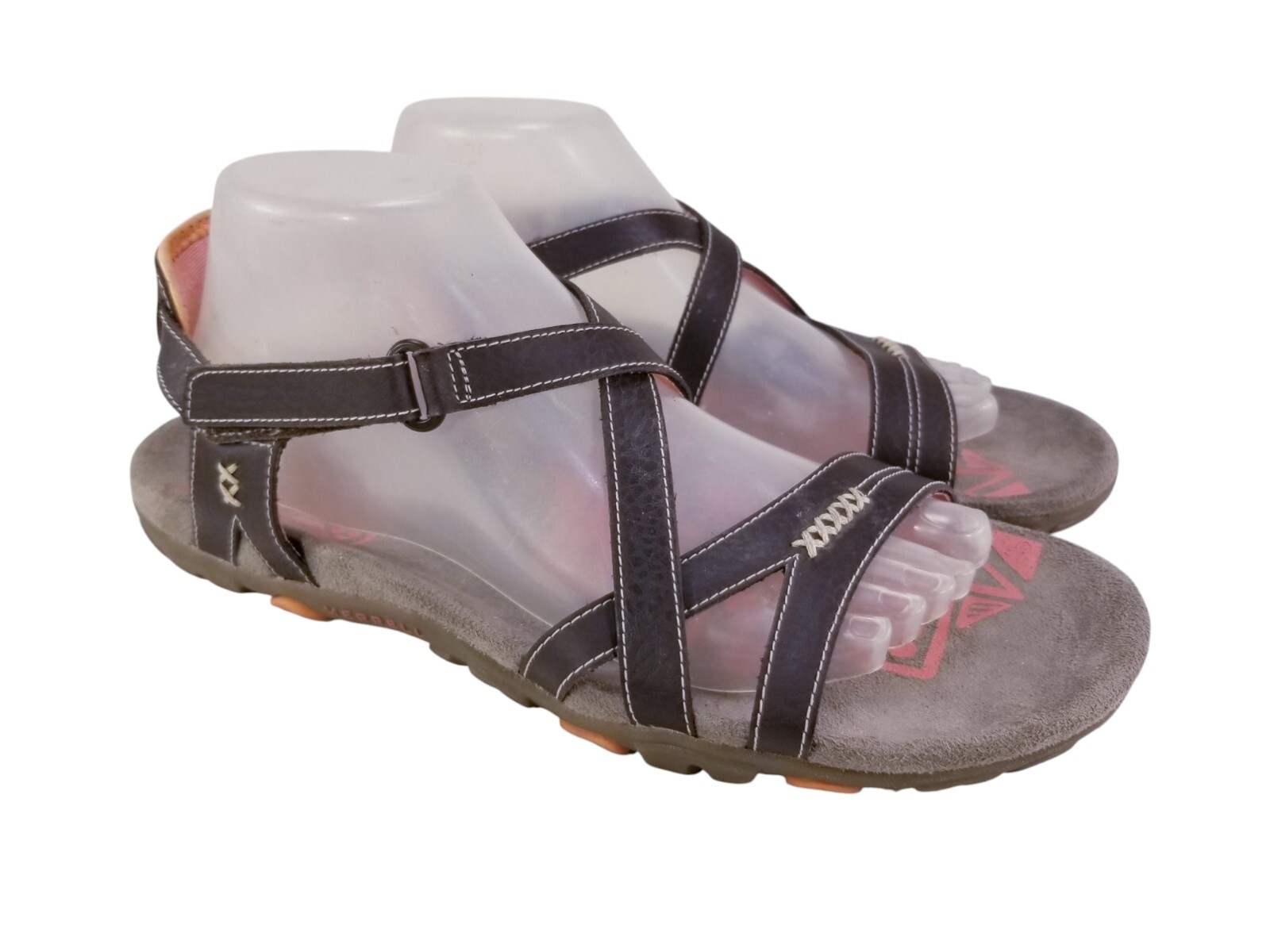 SANDALI MERRELL DONNA PELLE MARRONE CACAO TAGLIA 10 41 USATI IN OTTIME CONDIZIONI