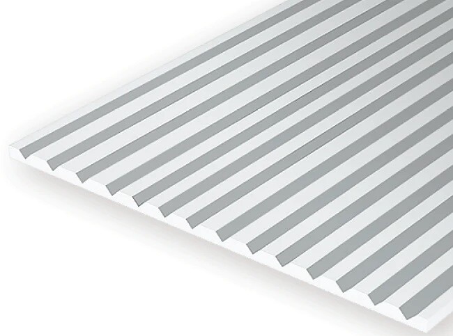 Evergreen EG4060 V-Groove 1.5mm Spacing 1.0mm Thick Plasticard Sheet