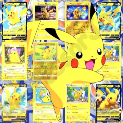 Pokémon Go Pikachu Überraschung (5) Karten Custom Booster Pack Promo Holo Rare Bundle