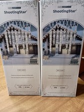 LOT of 2 LEDLight Show SHOOTING STAR White 8 Dripping Lights 7 ft. Each