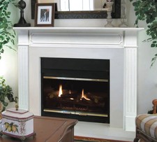 White Full Surround Mantel Scribe Molding Finish Warm Welcoming