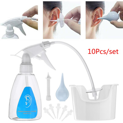 #ad 10Pcs Ear Wax Washer Water Syringe Kit Earwax Removal Irrigation Bottle System AU $28.43