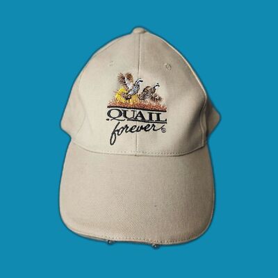 Panther Vision Quail Forever Hunting Hat With LED Lights Under