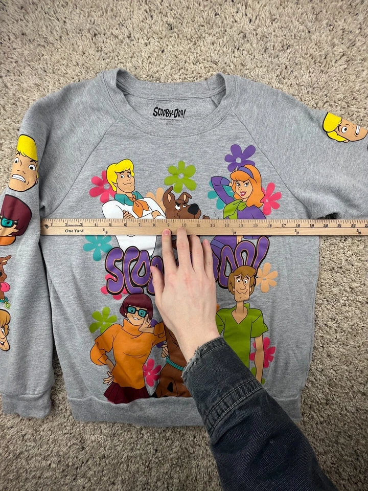 Scooby-Doo серый толстовка ворота графический мальчиков средний 7-9 длинным рукавом флис - Изображение 4 из 4